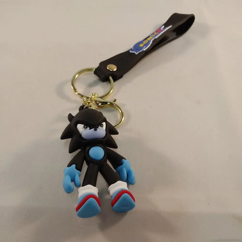 Sonic The Hedgehog Shadow Key Chain Key Ring Sega Character Figurine Keychain